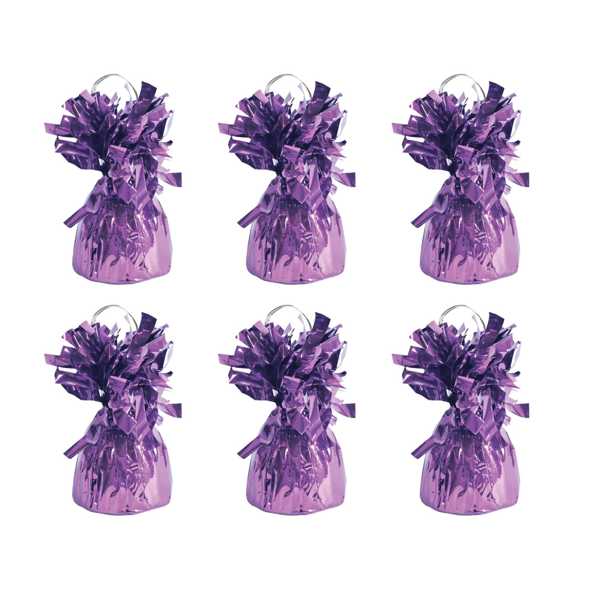 Beistle 6oz. Pink Metallic Wrapped Balloon Weights, 6ct.